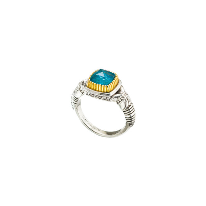Ariadne ring in Sterling Silver with Gold Plated Parts - Image 2