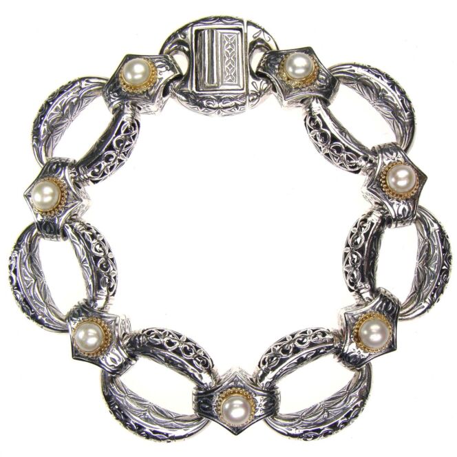 Bracelet in 18K Gold and Sterling Silver - Image 14