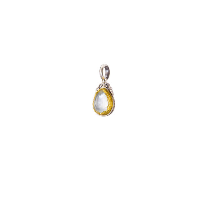 Iris pendant in Sterling Silver with Gold Plated Parts - Image 3
