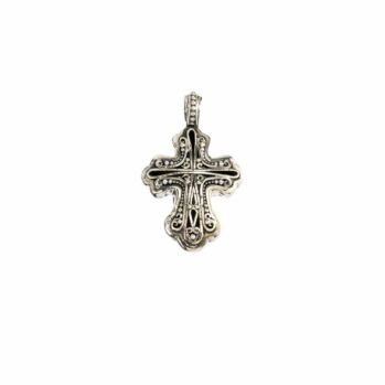 Cross in sterling silver.Byzantine Cross in Sterling Silver