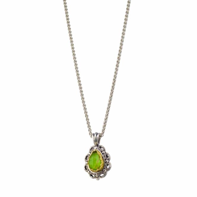 Penelope Pendant is Sterling Silver with Gold plated parts - Image 2