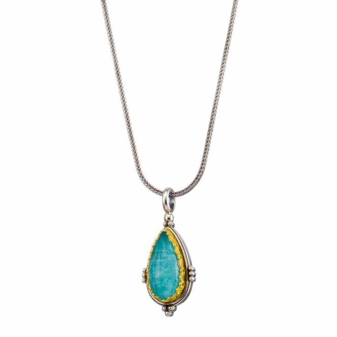 Semeli pendant in Sterling silver with Gold plated parts - Image 2