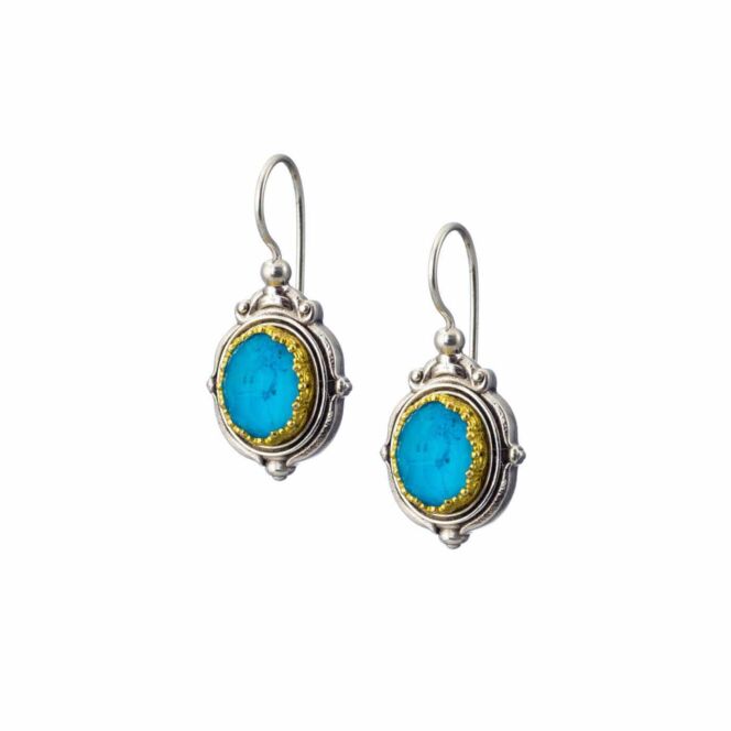 Semeli earrings in sterling silver with Gold plated parts - Image 2