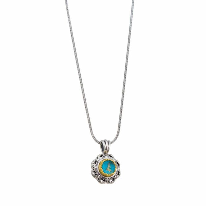 Penelope Pendant is Sterling Silver with Gold plated parts - Image 3