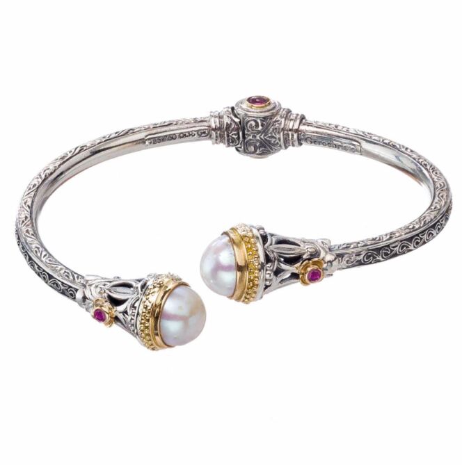 rubies and freshwater pearls