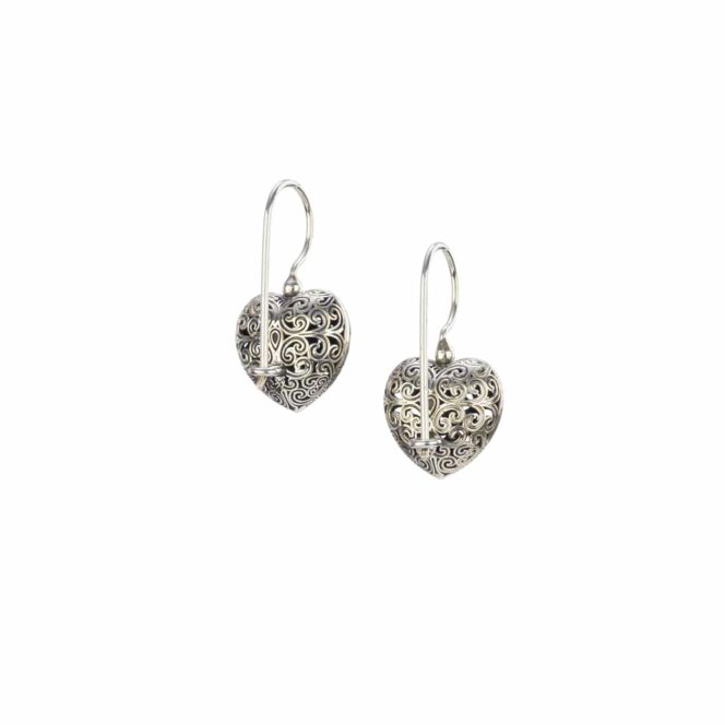 Kallisto Heart Earrings in Gold plated silver 925 - Image 4