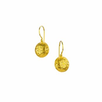 Round earrings in Gold plated silver 925 (size 5)Kallisto tiny Round Earrings in Gold plated silver 925