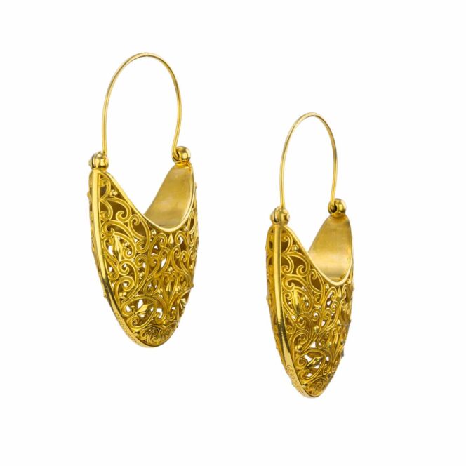 Kallisto Earrings in Gold Plated silver - Image 6