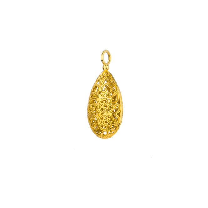 Kallisto teardrop pendant in Gold plated silver 925 - Image 2