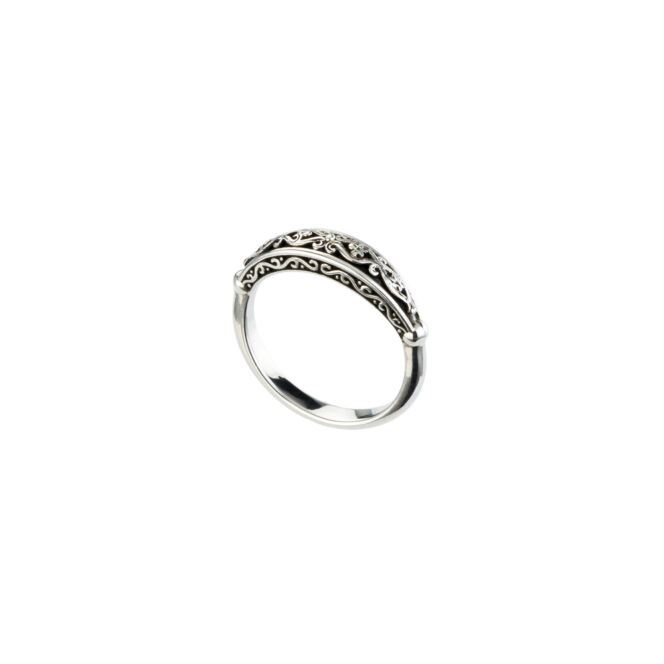 Ring in sterling silver.Aretousa Ring in Sterling Silver