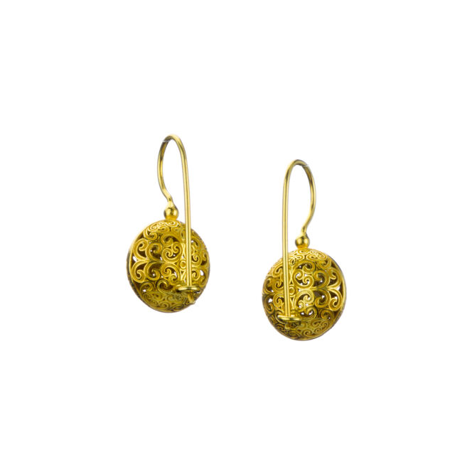 Kallisto Round earrings in Black plated silver 925 - Image 6