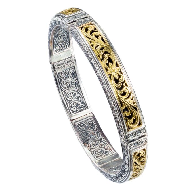 Garden Shadows Bracelet in 18K Gold and Sterling Silver - Image 6