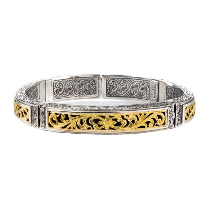 Garden Shadows Bracelet in 18K Gold and Sterling Silver - Image 7