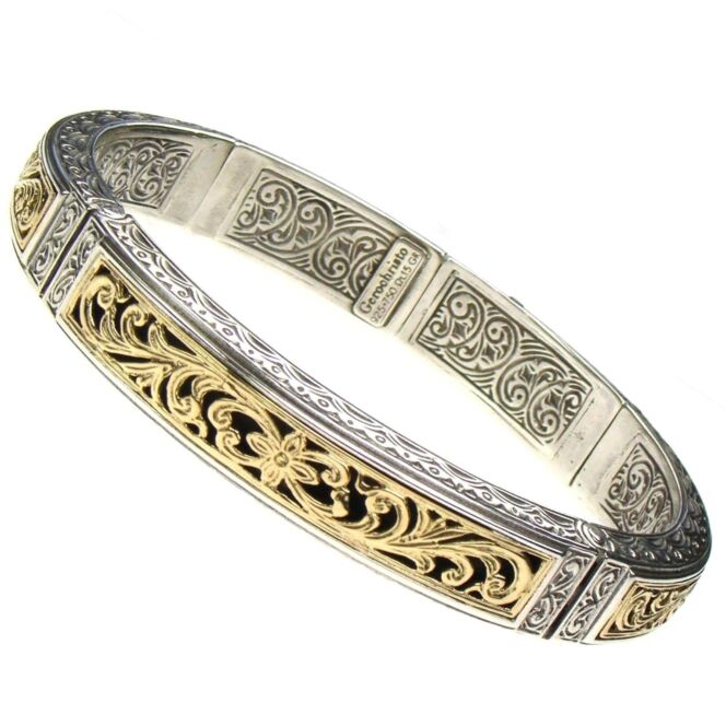 Garden Shadows Bracelet in 18K Gold and Sterling Silver - Image 2