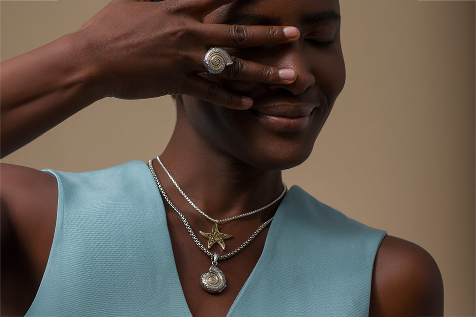 Thalassa jewelry collection, jewelry made in greece inspired by the greek seas